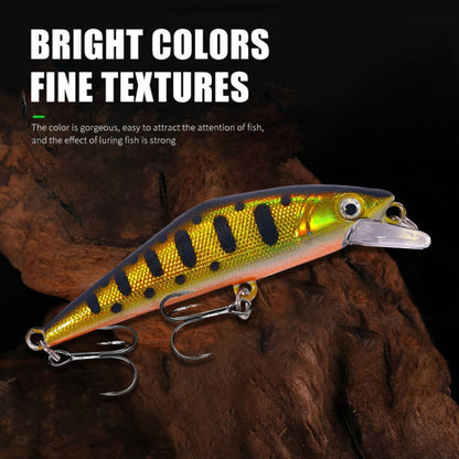 HENGJIA 5.7cm 3.4g Microbe Road Lures Slow Sinking Minnow Fake Bait, Color: 4