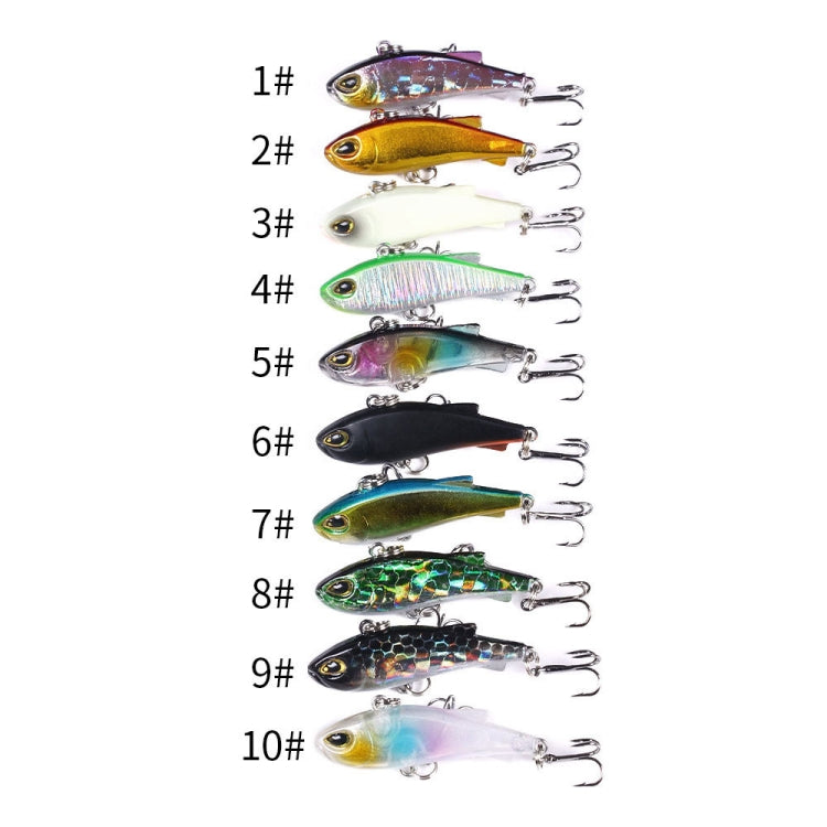 HENGJIA 4 cm 4 g Trembleur Submergé Nage VIB Leurre Luya Microbe Leurre Artificiel (4)