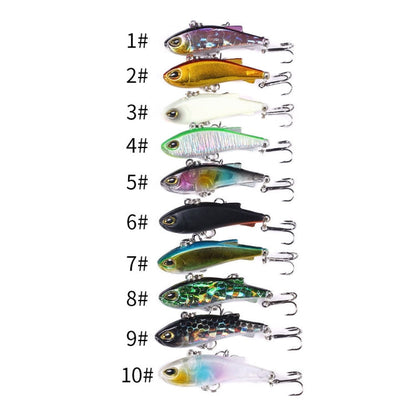 HENGJIA 4 cm 4 g Trembleur Submergé Nage VIB Leurre Luya Microbe Leurre Artificiel (4)