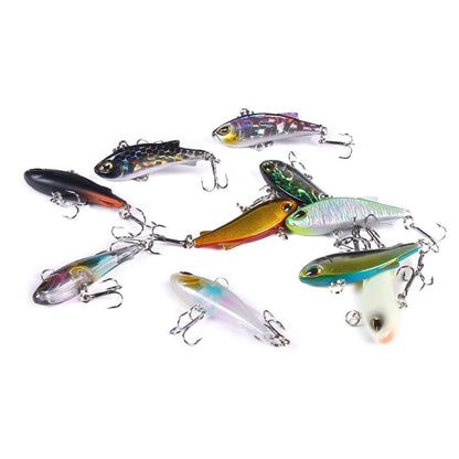 HENGJIA 4cm 4g Submerged Trembler Swimming VIB Luya Fish Bait Microbe Warbler Fake Bait(9)