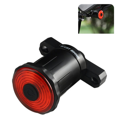 WEST BIKING Feu arrière intelligent avec capteur de freinage, rechargeable par USB (Coussin)