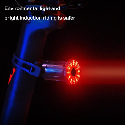 WEST BIKING Feu arrière intelligent avec capteur de freinage, rechargeable par USB (Coussin)