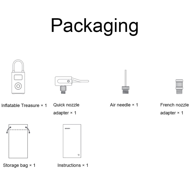 Compresseur d'air électrique portable universel Xiaomi Mijia pour voiture et vélo (Pompe à air 2)