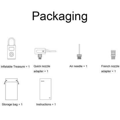 Compresseur d'air électrique portable universel Xiaomi Mijia pour voiture et vélo (Pompe à air 2)