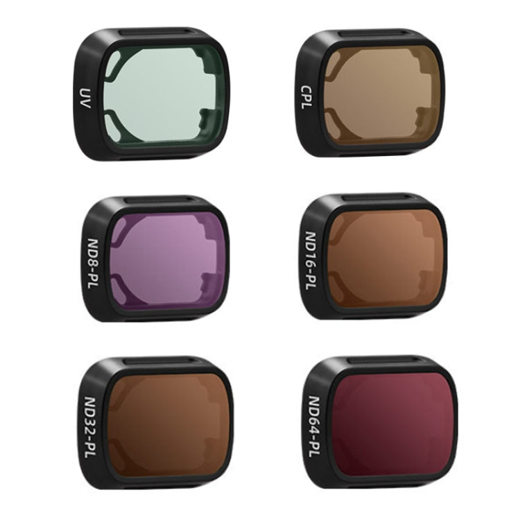 For DJI MINI3/MINI 3PRO BRDRC Filter Protective Glass, Style: 4pcs/set ND8PL+ND16PL+ND32PL+ND64PL