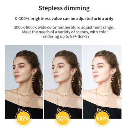 Pixel P45pro High Bright Dual Color Temperature Fill Light 120W Normal Bright Studio Camera Soft Light(A Set With EU Plug Adaptor)