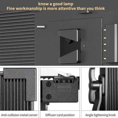 Pixel P45pro High Bright Dual Color Temperature Fill Light 120W Normal Bright Studio Camera Soft Light(A Set With EU Plug Adaptor)