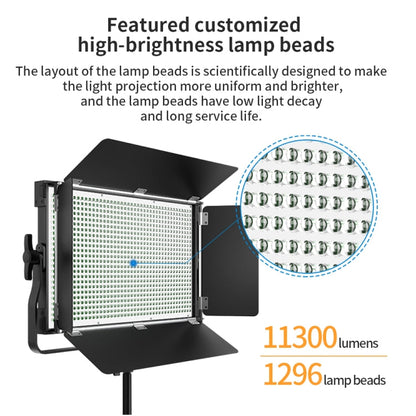 Pixel P45pro High Bright Dual Color Temperature Fill Light 120W Normal Bright Studio Camera Soft Light(A Set With EU Plug Adaptor)