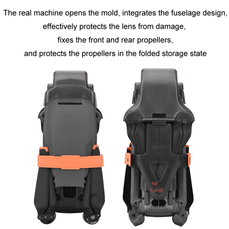 For DJI Mavic 3PRO BRDRC 2 In 1 Lens Cover Gimbal Protective Cover Propeller(Transparent Gray)