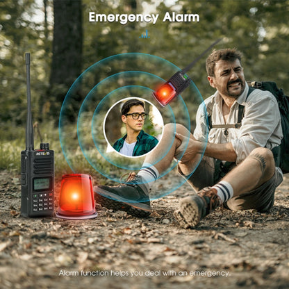 RETEVIS RA89 UV Dual-segment IP68 Waterproof Dual-guard Dual-standby Walkie Talkie(US Frequency 144-148/420-450MHz)