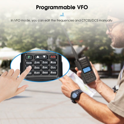RETEVIS RA89 UV Dual-segment IP68 Waterproof Dual-guard Dual-standby Walkie Talkie(US Frequency 144-148/420-450MHz)