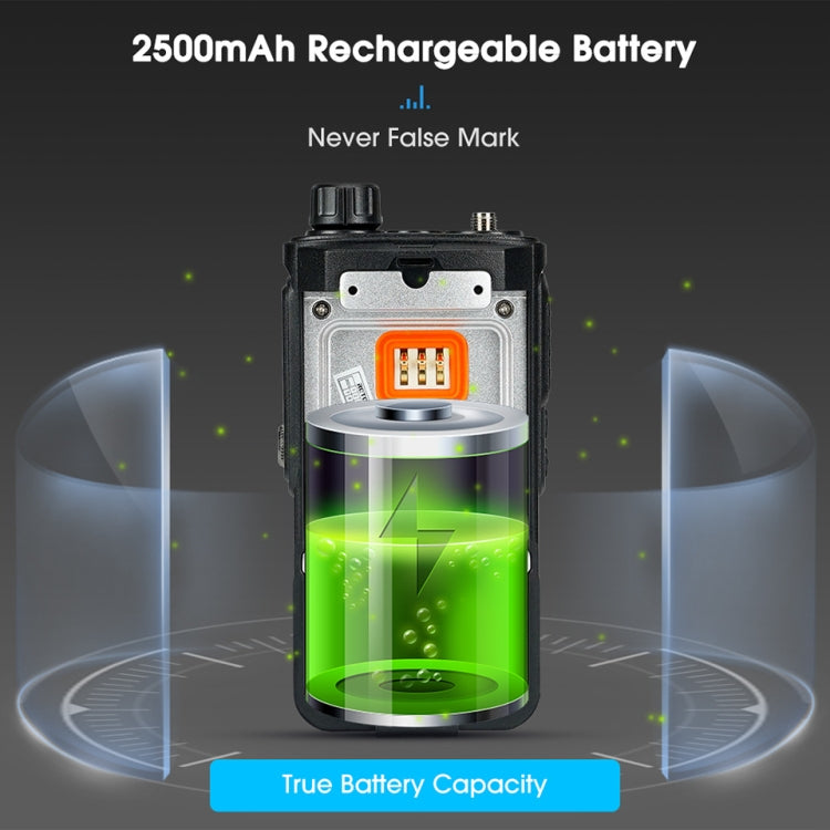 RETEVIS RA89 UV Dual-segment IP68 Waterproof Dual-guard Dual-standby Walkie Talkie(US Frequency 144-148/420-450MHz)