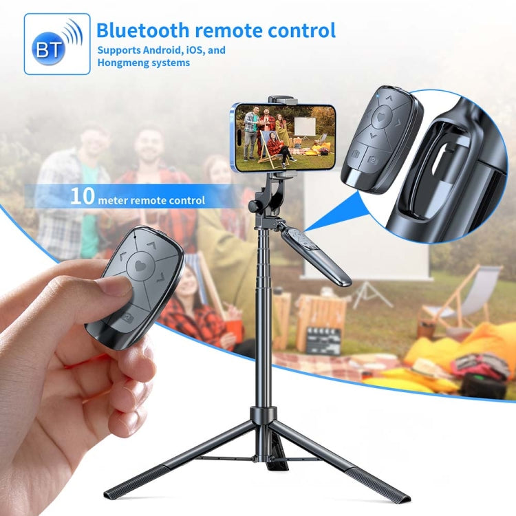 Pixel ST2 1.6m Anti Shake Selfie Stick Head Tripod Handheld Portable Folding Remote Control Outdoor Photo Stands(With Bluetooth Remote Control)