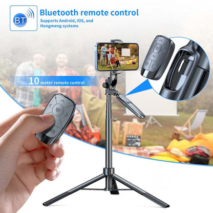 Pixel ST2 1.6m Anti Shake Selfie Stick Head Tripod Handheld Portable Folding Remote Control Outdoor Photo Stands(With Bluetooth Remote Control)