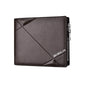 DEABOLAR Men Short PU Leather Tri-fold Horizontal Wallet Large-capacity Multi-card Wallet(Coffee)