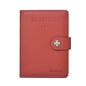 Dibaoleiou Boucle Cuir PU Sac de Rangement pour Cartes d'Identité Étui Passeport Multifonctionnel (Rouge)