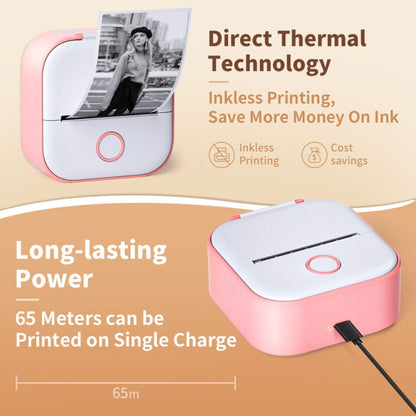 Phomemo T02 Gift Box Phone Bluetooth Mini Printer Photo Thermal Printer Family Student Wrong Question Printer(White)