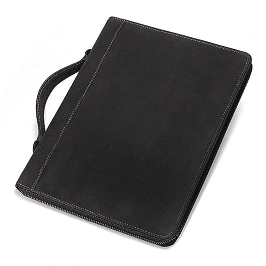 HUMERPAUL Tablet Protective Leather Case Handbag Business Leather Computer Bag(Black)