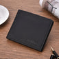 DEABOLAR Multifunctional Men Short PU Leather Wallet Multi-Card Coin Purse(Black)