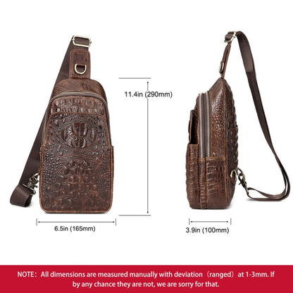 HUMERPAUL Men Shoulder Bag Leather Crossbody Bag(Black)