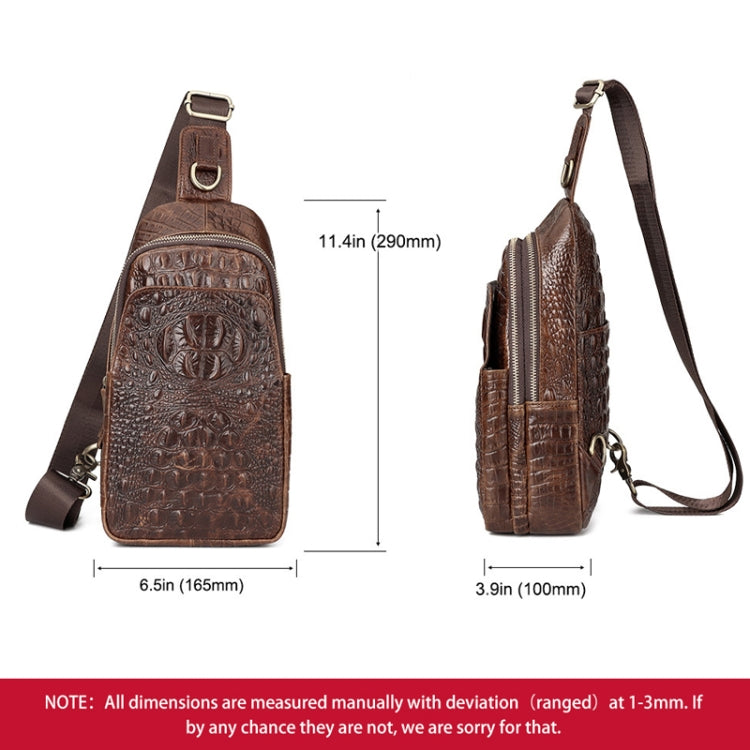 HUMERPAUL Men Shoulder Bag Leather Crossbody Bag(Light Brown)