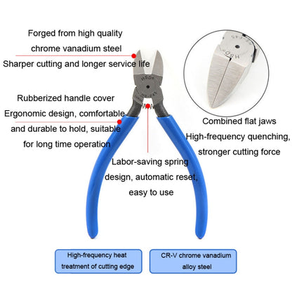 HSD HS-F90 Right Angle 90 Degree Chrome Vanadium Steel Forging Plastic Model Plier