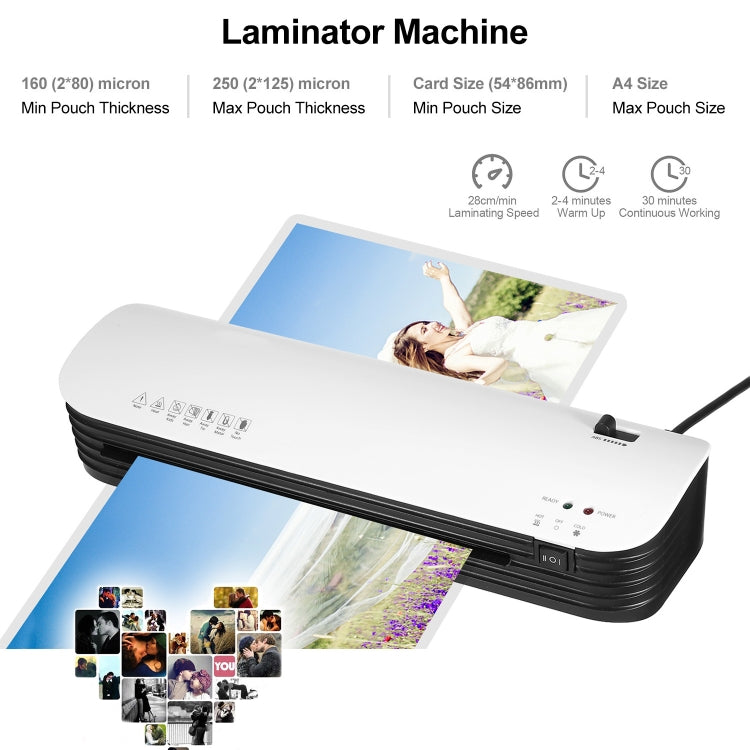 Osmile SL299 A4 Laminator Cold Hot Lamination Photo File Laminating Machine(AU Plug)