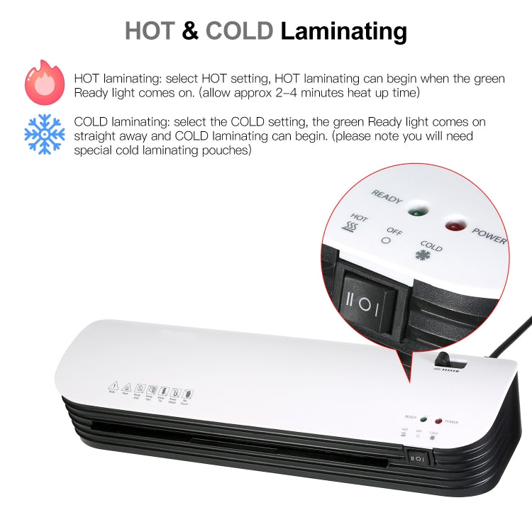 Osmile SL299 A4 Laminator Cold Hot Lamination Photo File Laminating Machine(EU Plug)