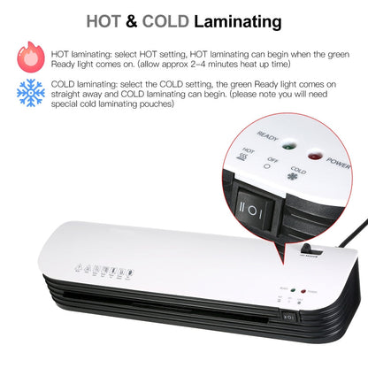 Osmile SL299 A4 Laminator Cold Hot Lamination Photo File Laminating Machine(EU Plug)