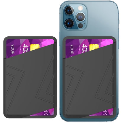 AhaStyle PT133-C Silicone Adhesive Card Case(Black)