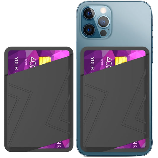 AhaStyle PT133-C Silicone Adhesive Card Case(Black)