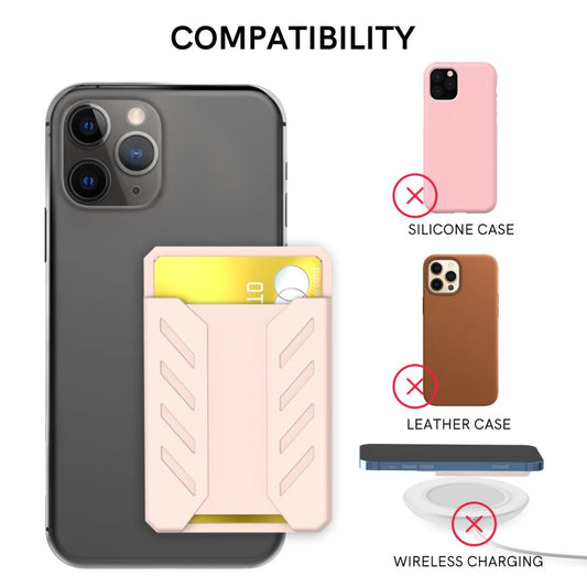AhaStyle PT133-A-S Mobile Phone Adhesive Silicone Card Case(Black)