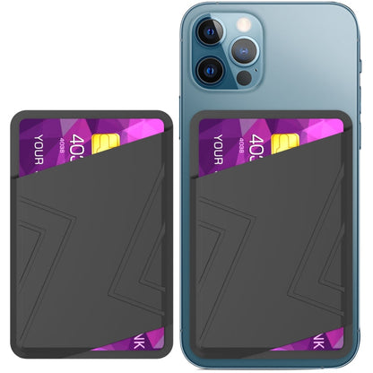 AhaStyle PT133-C-S Silicone Adhesive Card Case(Black)