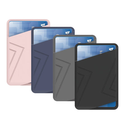 AhaStyle PT133-C-S Silicone Adhesive Card Case(Gray)