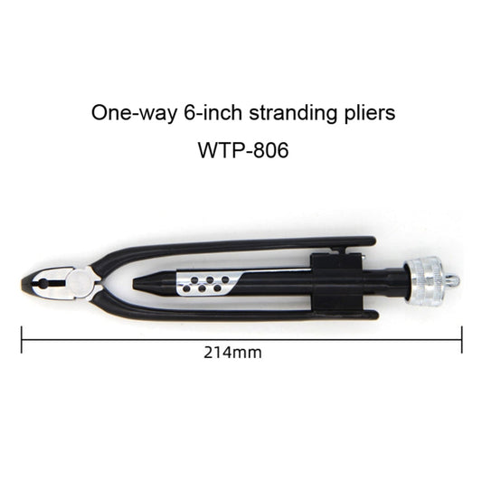 HSD WTP-806 6-inch One-way 214mm Stranding Wire Pliers Fuses Plier Twist Wire Clamp Tightening Plier