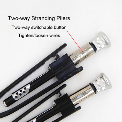 HSD WTP-806R 6-inch Two-way 235mm Stranding Wire Pliers Fuses Plier Twist Wire Clamp Tightening Plier