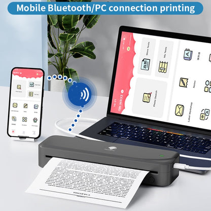 Phomemo M833  300dpi Wireless Bluetooth Thermal Printer Support Multi-Size Thermal Paper(Black)