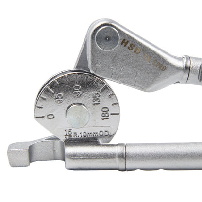 HSD TB-3210 10mm Diameter Manual Stainless Steel Pipe Iron Tube Bender Air Conditioner Copper Pipe Aluminum Pipe Bender