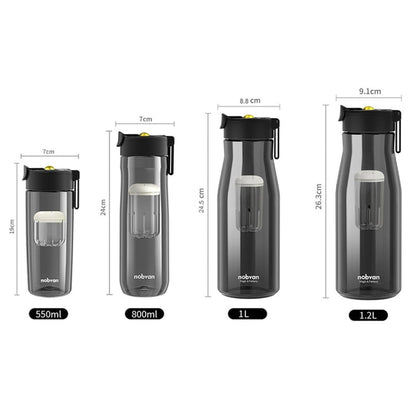 Nobvan Magic Ball Magnetic Bomb Tea Warehouse Tritan Large Capacity Sports Cup, Style: 550ml (Gray)