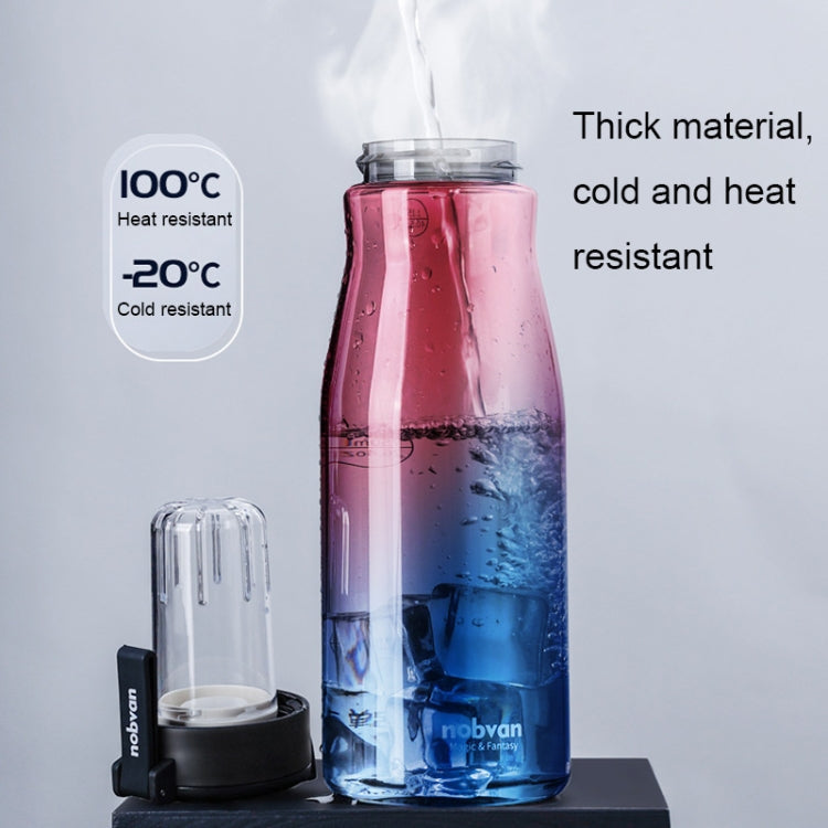 Nobvan Magic Ball Bouteille d'eau magnétique Tritan grande capacité pour le sport, Style : 550 ml (Transparent)
