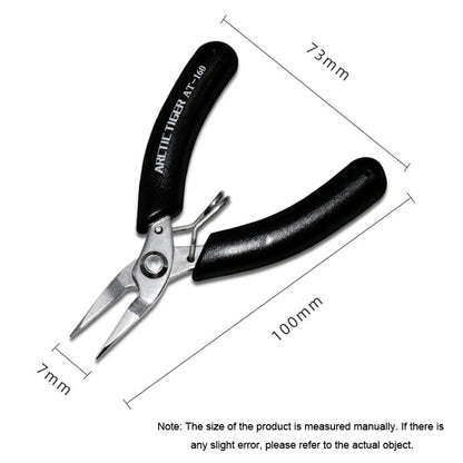 ARCTIC TIGER AT-160 Toothless Needle Nose Mini Palm Stainless Steel Cutting Plier Jewelry Making Handmade Plier