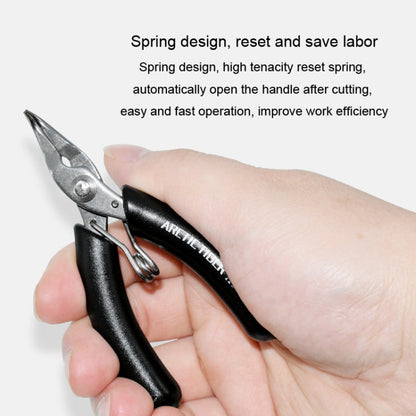 ARCTIC TIGER AT-160 Toothless Needle Nose Mini Palm Stainless Steel Cutting Plier Jewelry Making Handmade Plier