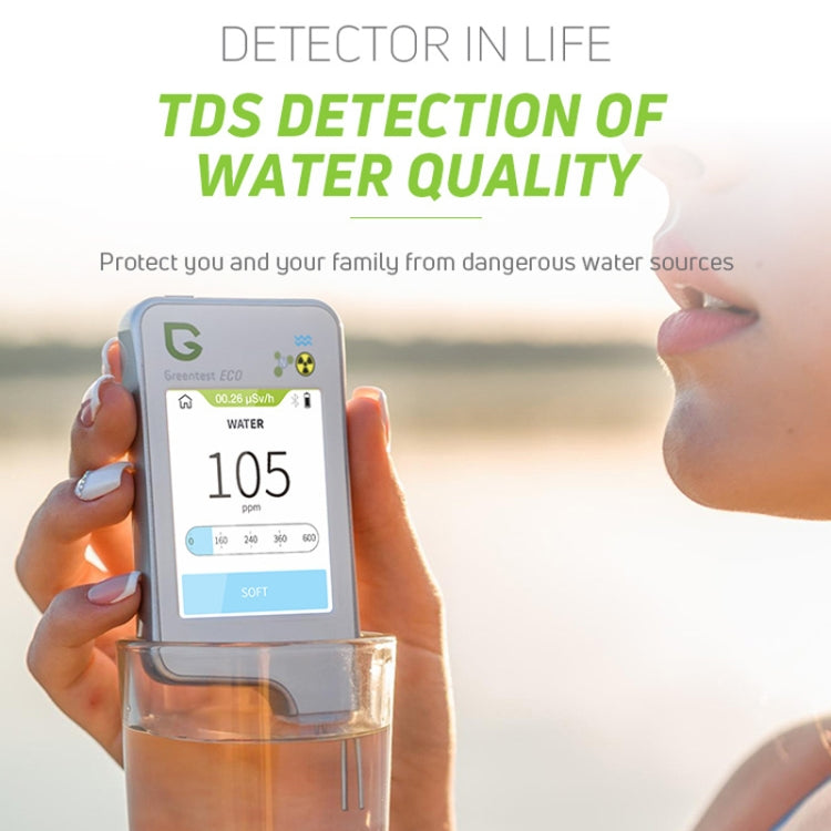 Greentest ECO6 Vegetable, Fruit, Meat Food Nitrate Water Quality Nuclear Radiation Environmental Detector, EU Plug(Black)