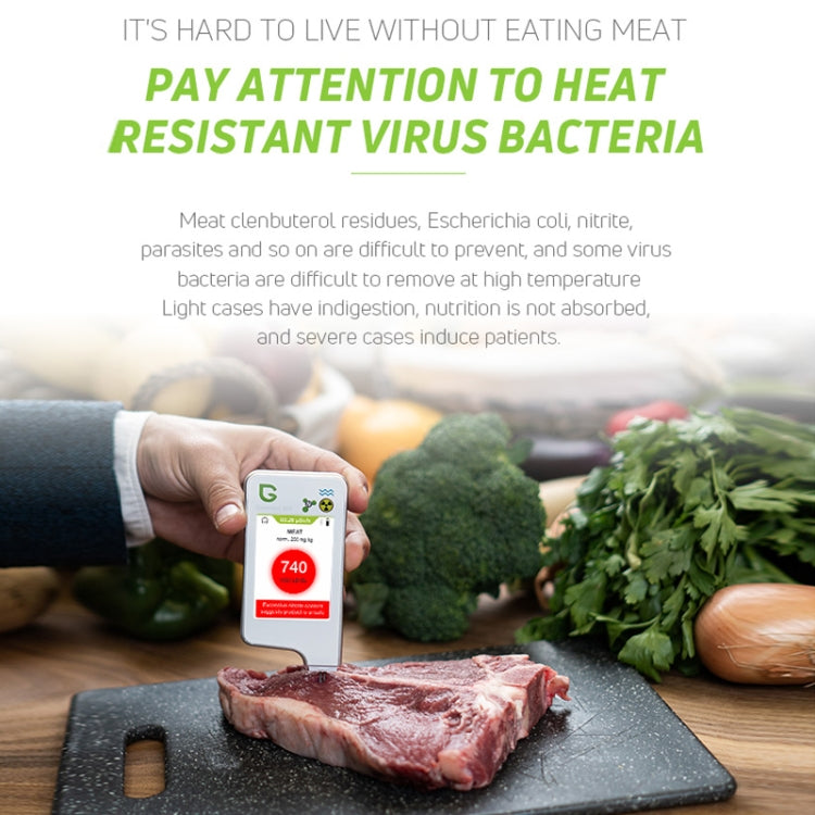 Greentest ECO6 Vegetable, Fruit, Meat Food Nitrate Water Quality Nuclear Radiation Environmental Detector, EU Plug(Black)