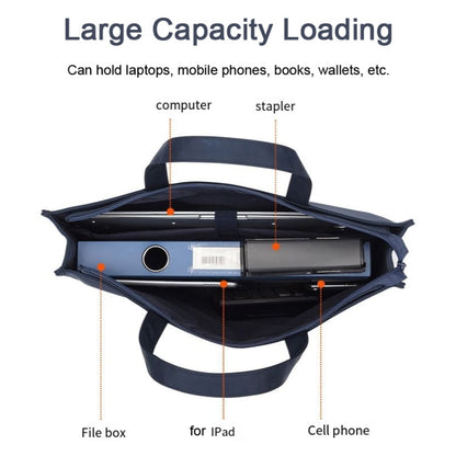 Deli Portable Briefcase Large Capacity Business Casual Portable Storage Document Bag 63761