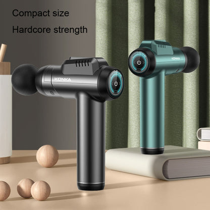 Konka 6 Speed Intelligent Fascia Gauge Muscle Relaxation Massager With 4 Massage Heads(Upgraded Model Gray)