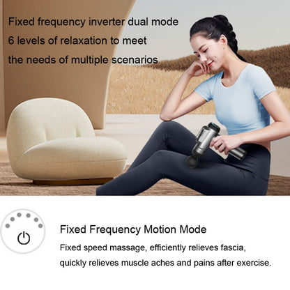 Konka 6 Speed Intelligent Fascia Gauge Muscle Relaxation Massager With 4 Massage Heads(Upgraded Model Gray)