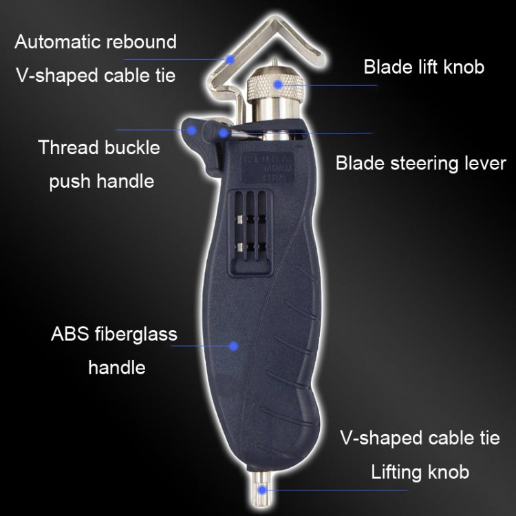 HSD HS-325B Rotary Multi-Functional Cable Stripping Pliers With A Blade
