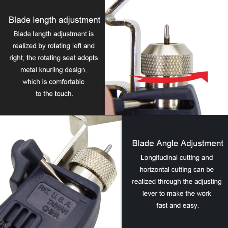HSD HS-325B Rotary Multi-Functional Cable Stripping Pliers With A Blade