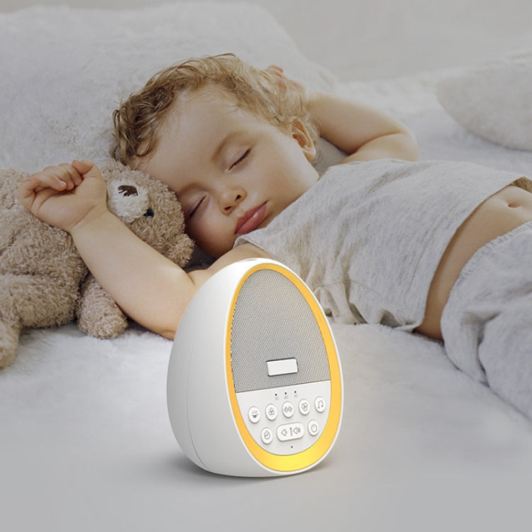 Appareil HiFiD intelligent d'aide au sommeil apaisant à bruit blanc pour bébé, instrument d'éducation prénatale (blanc)